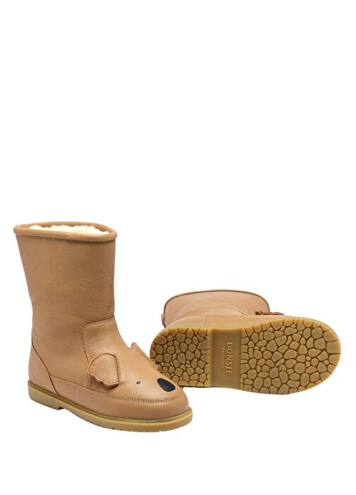 Wadudu Classic Kahverengi Unisex Çocuk Deri Bot - Görsel 5