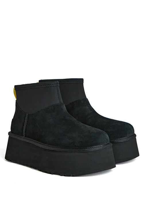 Classic Mini Dipper Siyah Kadın Süet Bot - Görsel 3