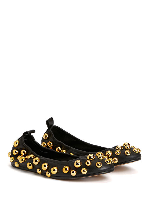 Belna Siyah Gold Deri Babet - Görsel 3