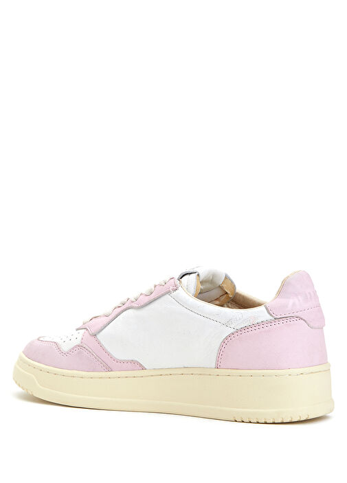 Pembe Kadın Deri Sneaker - Görsel 4