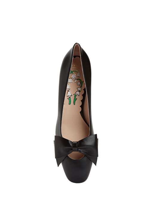 Bowow Siyah Deri Topuklu Ayakkabı - Görsel 5