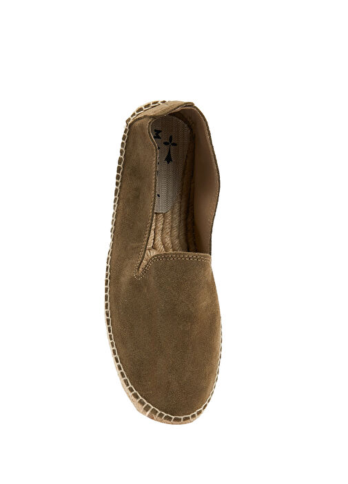 Açık Haki Erkek Deri Espadril - Görsel 5