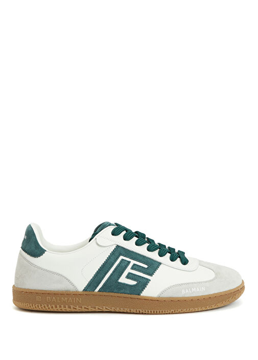 Swan Beyaz Yeşil Erkek Deri Sneaker - Görsel 2