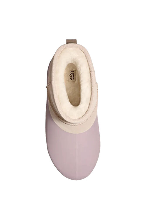 Classic Mini Pumped Molded Bej Kadın Süet Bot - Görsel 5