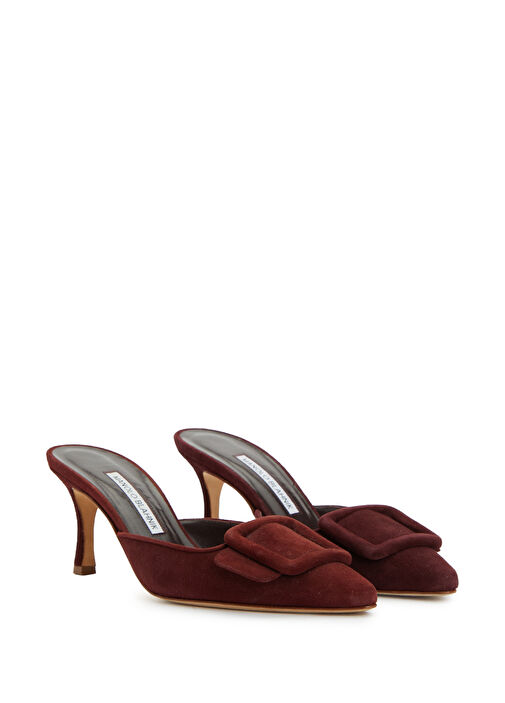 Manolo Blahnik Topuklu Terlik - Görsel 3