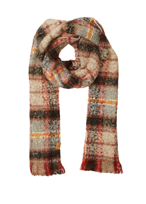 Ekose Desenli Kadın Atkı