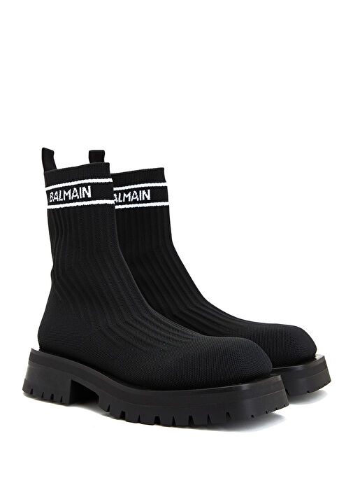 Siyah Çorap Formlu Kadın Bot - Görsel 3