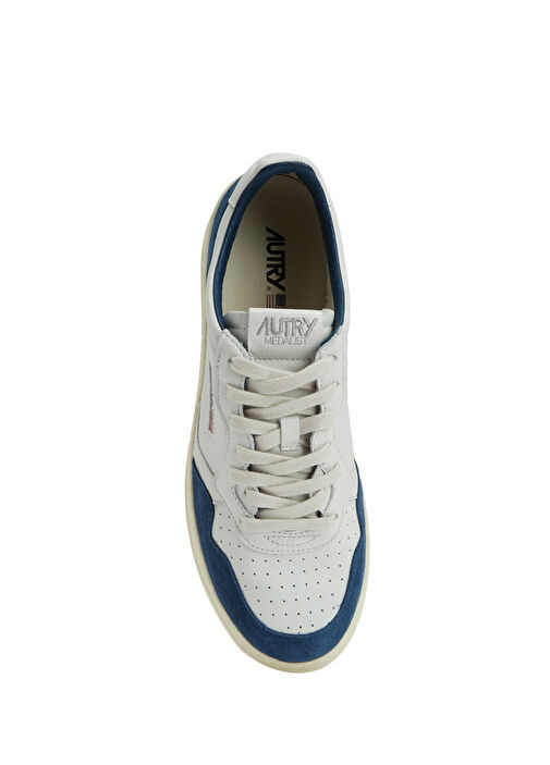 Medalist Lacivert Beyaz Erkek Deri Sneaker - Görsel 5