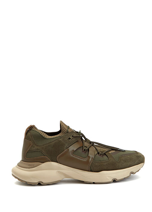 Koyu Yeşil Çorap Formlu Erkek Sneaker - Görsel 2