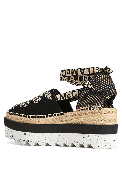 Siyah Organik Pamuk Kadın Espadril - Görsel 4