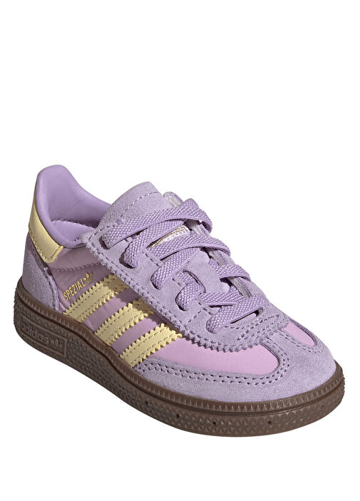 Handball Spezial Lila Çocuk Deri Sneaker - Görsel 3