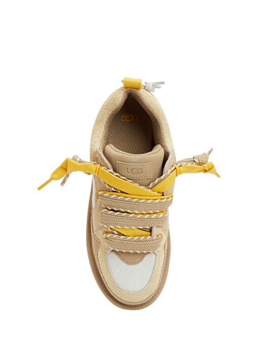 Lo Lowmel Biarritz Hardal Kadın Süet Sneaker - Görsel 5