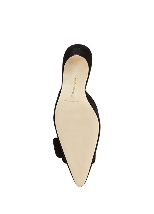 Maysale Siyah Kadın Süet Terlik - Görsel 6