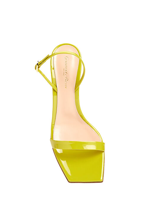 Ribbon Kitten Yeşil Kadın Deri Sandalet - Görsel 5