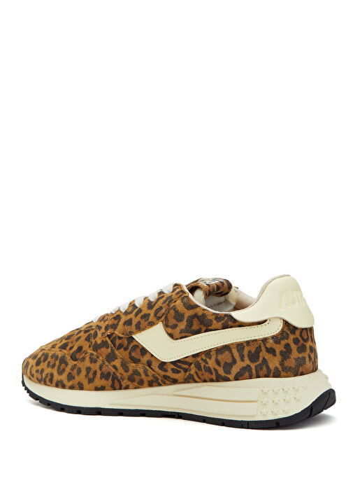 Reelwind Leopar Desenli Kadın Süet Sneaker - Görsel 4