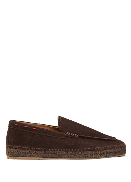 Kiton Kahverengi Kiton Süet Erkek Loafer