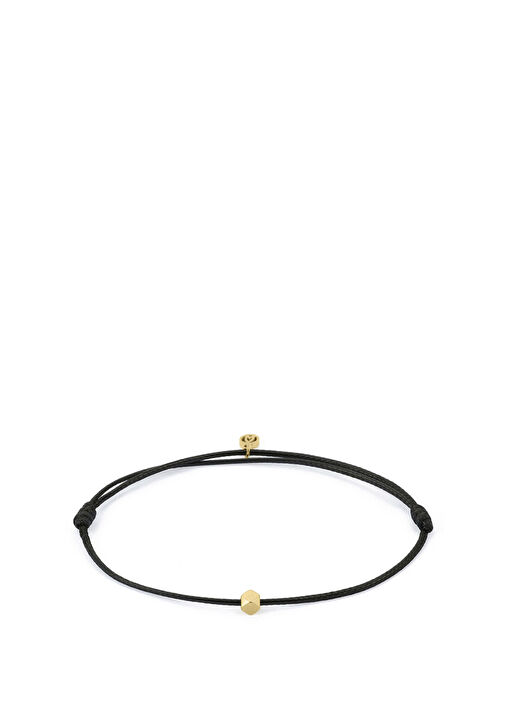 Siyah Şans Altın Kaplama Çelik Erkek Bileklik