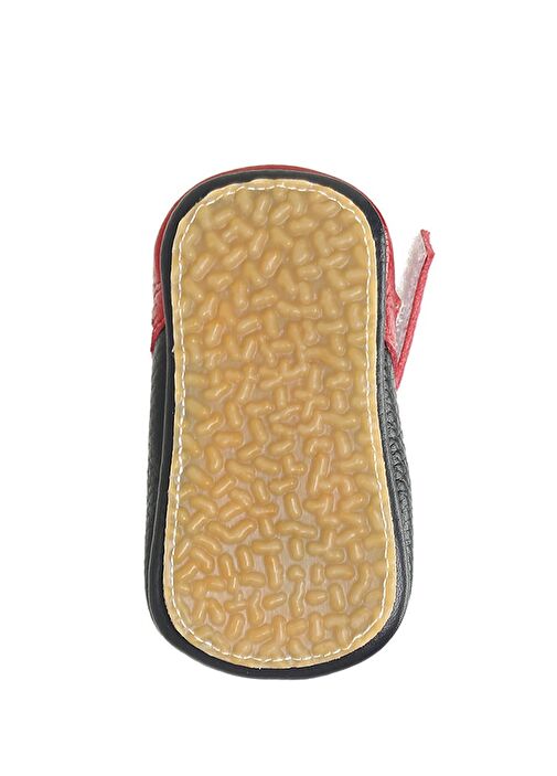 Lacivert Kırmızı El Yapımı Kız Bebek Deri Ayakkabı - Görsel 7