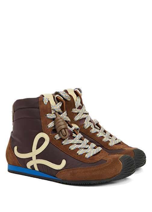 Ballet Runner 2.0 Kahverengi Kadın Deri Sneaker - Görsel 3