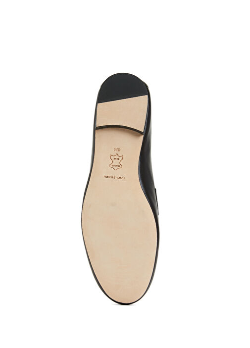 Siyah Kadın Deri Loafer - Görsel 6