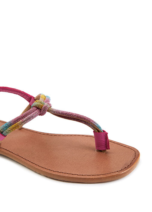 Taba Kadın Deri Sandalet - Görsel 7