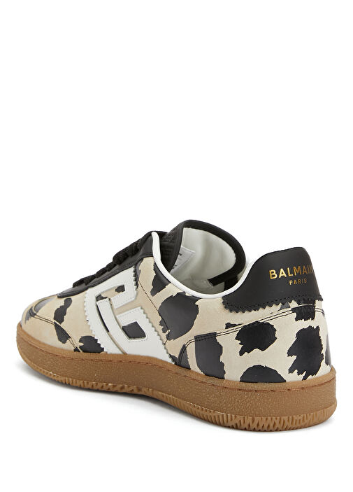 Leopar Kadın Deri Sneaker - Görsel 4