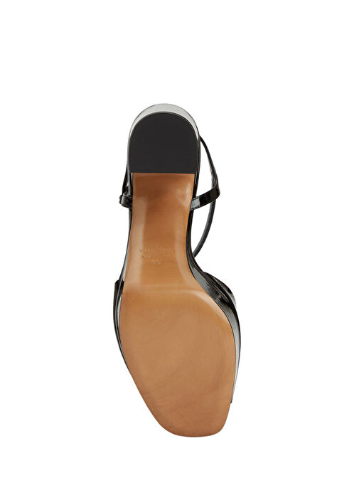 VLogo Siyah Kadın Deri Sandalet - Görsel 6