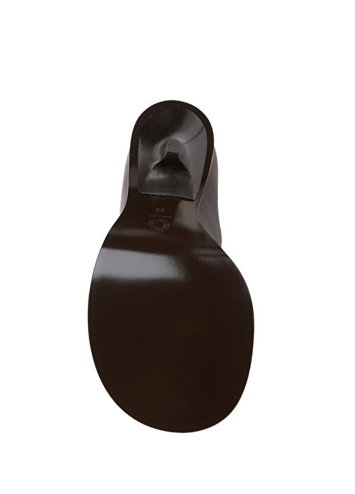 Koyu Kahverengi Kadın Deri Bot - Görsel 6