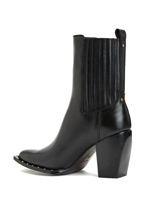 Siyah Kadın Deri Bot - Görsel 4