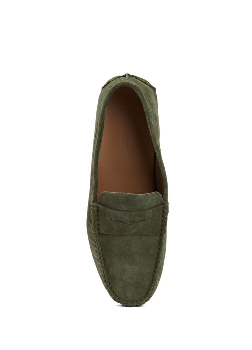 Açık Haki Erkek Deri Loafer - Görsel 5