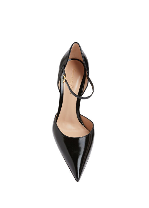 Sofia D'Orsay Siyah Deri Topuklu Ayakkabı - Görsel 5