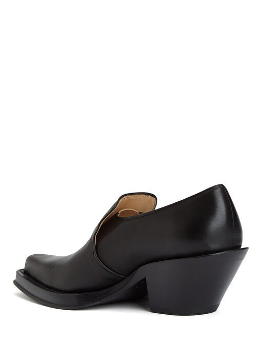 Jack Siyah Kadın Deri Loafer - Görsel 4