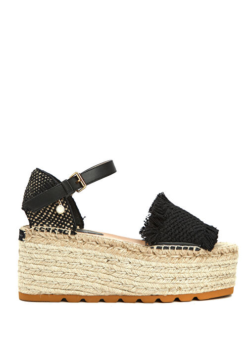 Siyah Kadın Espadril - Görsel 2