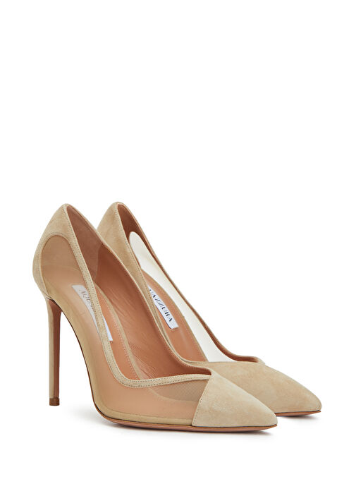 Aquazzura Aquazzura Studio Nude Süet Stiletto Basketbol Ayakkabıları | Beymen Nude - 3. görsel
