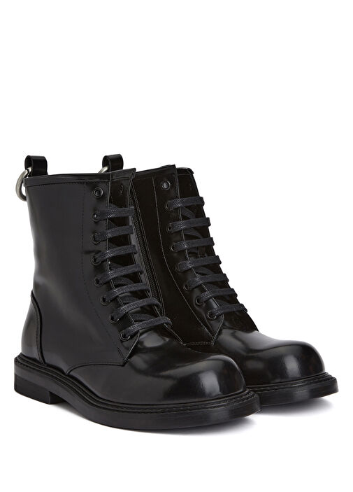 Siyah Kadın Deri Postal Bot - Görsel 3