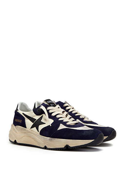 Running Sole Bej Siyah Erkek Deri Sneaker - Görsel 7