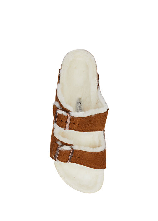 Aizona Fell Taba Shearlingli Erkek Süet Terlik - Görsel 5