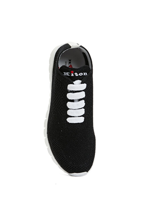 Siyah Kadın Kaşmir Sneaker - Görsel 5