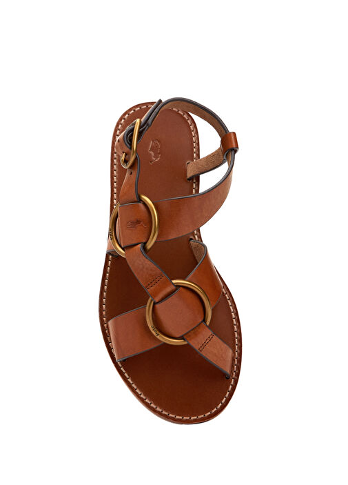 Taba Kadın Deri Sandalet - Görsel 5