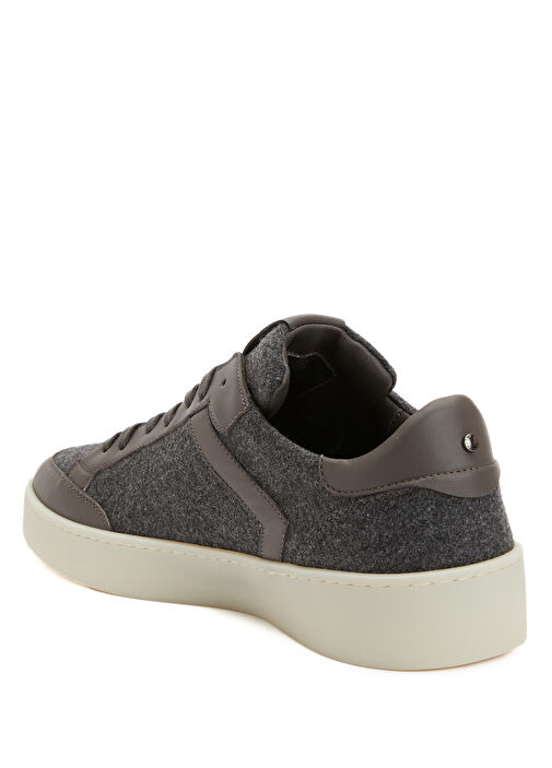 Gri Garnili Erkek Yün Sneaker - Görsel 4