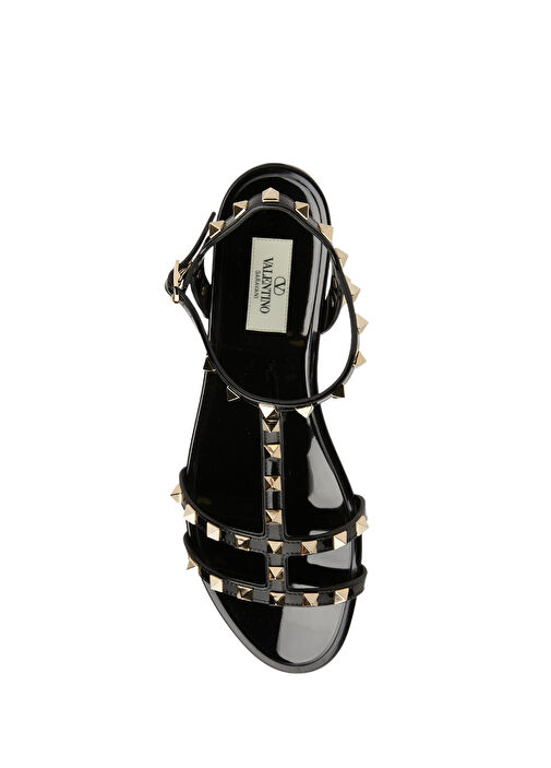 Rockstud Siyah Kadın Sandalet - Görsel 5