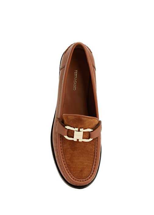 Taba Kadın Deri Loafer - Görsel 5