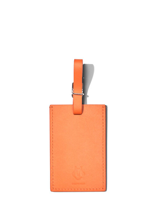 Rimowa - Orange Logo Detailed Leather Suitcase Tag