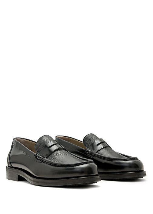 Bloom Siyah Erkek Deri Loafer - Görsel 4