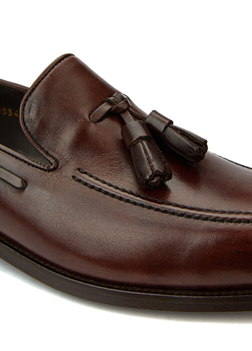 Kahverengi Erkek Deri Loafer - Görsel 14
