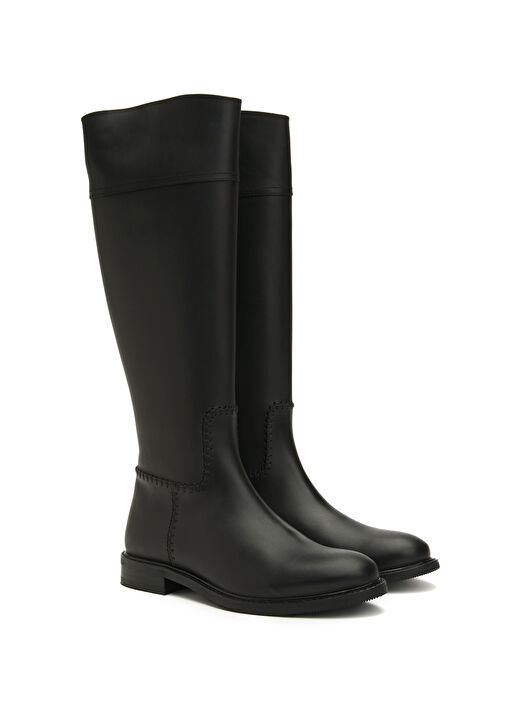 Siyah Kadın Deri Çizme - Görsel 3