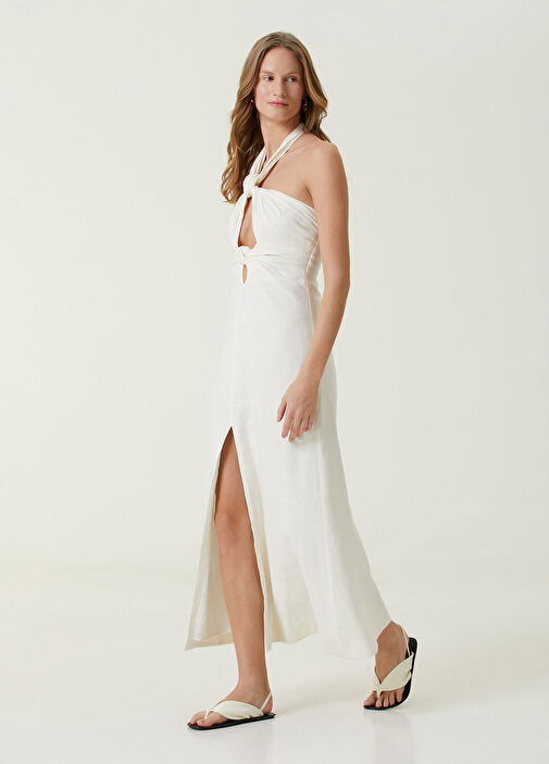 Cult Gaia - Susana White Midi Linen Dress