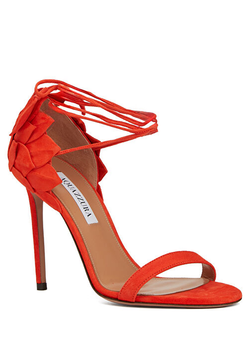 Hibiscus Kırmızı Kadın Deri Sandalet - Görsel 3