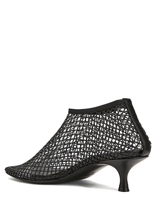 Siyah Transparan Topuklu Ayakkabı - Görsel 4