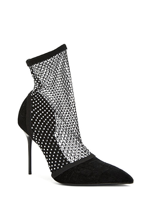 Mesh Siyah Kadın Bot - Görsel 3